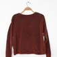 Chris Triola Rust Orange 100% Cotton Textured Hand Made Boatneck Top (M)