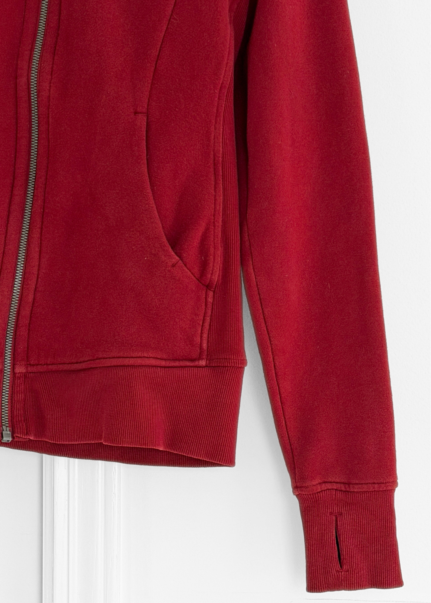 Lululemon Scuba Full Zip Hoodie in Dark Sport Red (6)