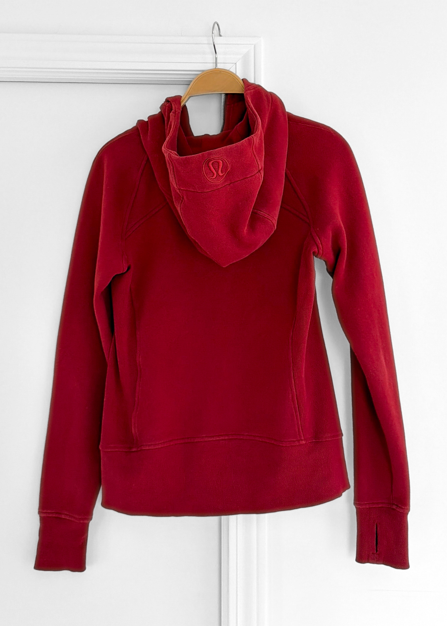 Lululemon Scuba Full Zip Hoodie in Dark Sport Red (6)