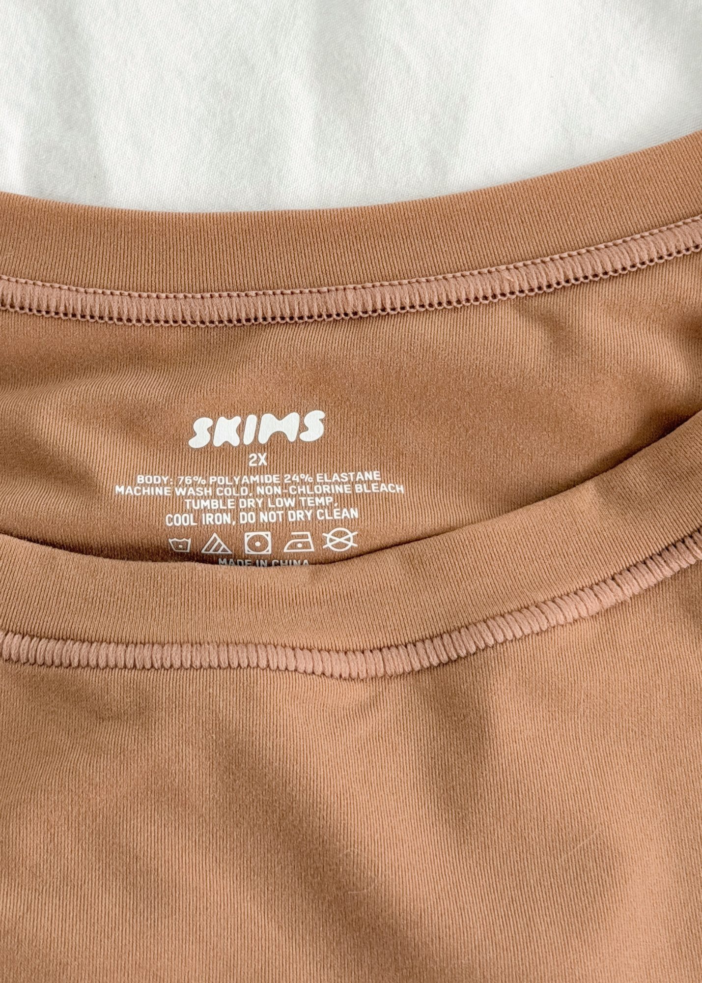 SKIMS Fits Everybody T-shirt Bodysuit in Sienna (2X)