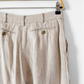 Max Mara Italian Pure Linen Wide Leg Trousers Minimalist Coastal Chic (US 12)