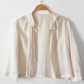 Antique 1920s/30s Cream Silk Night or Bed Jacket (M)