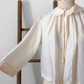 Antique 1920s/30s Cream Silk Night or Bed Jacket (M)