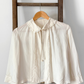 Antique 1920s/30s Cream Silk Night or Bed Jacket (M)