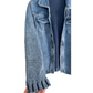 PBJ Blues Button Front Denim & Knit Sweater Jacket (M)