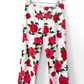 Vintage 00s Habana Rose Print Denim Capri Pants (4)