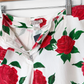 Vintage 00s Habana Rose Print Denim Capri Pants (4)