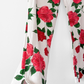 Vintage 00s Habana Rose Print Denim Capri Pants (4)