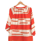 3.1 Phillip Lim Silk Orange & Cream Top