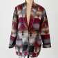 Vintage 90s Karen Kane USA Wool Blend Oversized Blanket Jacket Blazer (M)