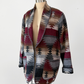 Vintage 90s Karen Kane USA Wool Blend Oversized Blanket Jacket Blazer (M)