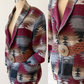 Vintage 90s Karen Kane USA Wool Blend Oversized Blanket Jacket Blazer (M)