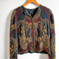 Made in India Heavy Beaded Embroidered Black Silk Jacket (M)