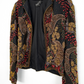 Made in India Heavy Beaded Embroidered Black Silk Jacket (M)