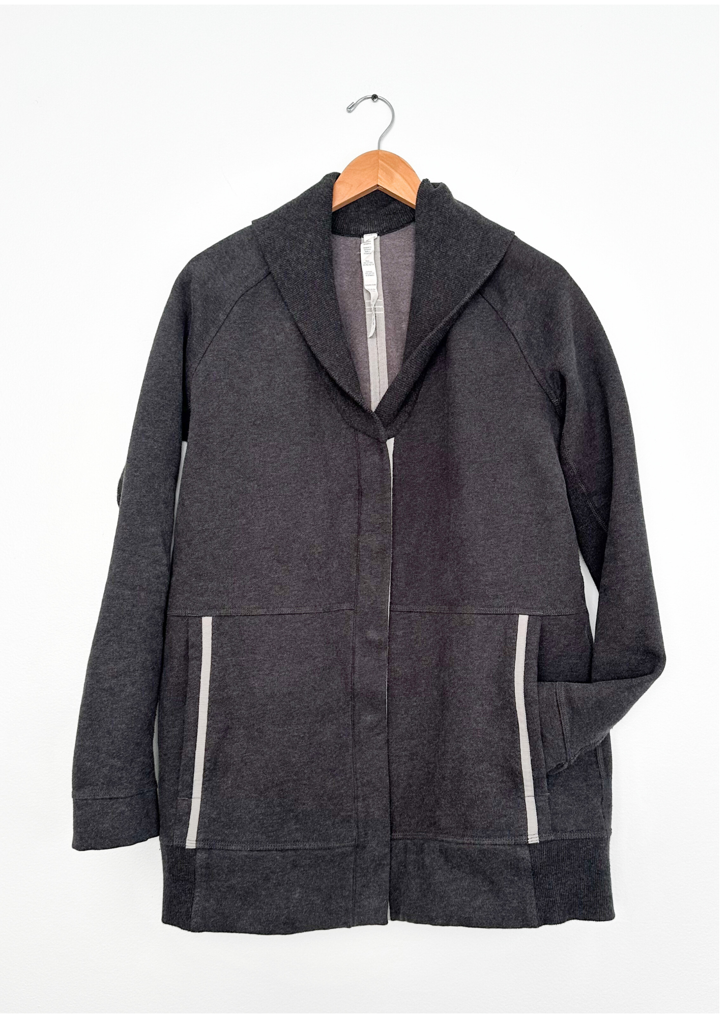 Lululemon Yin to My Yang Dark Gray Cardigan Jacket (8)