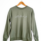 Dachshund Sage Green Pullover Sweatshirt (L)