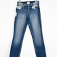 L’agence Harmon Bleach Detail High Rise Straight Leg Jeans in Montana Destruct Hem (28 or 6)