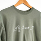Dachshund Sage Green Pullover Sweatshirt (L)