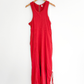 Anthropologie Daily Practice Red Horizon Wide Leg Jumpsuit (M)