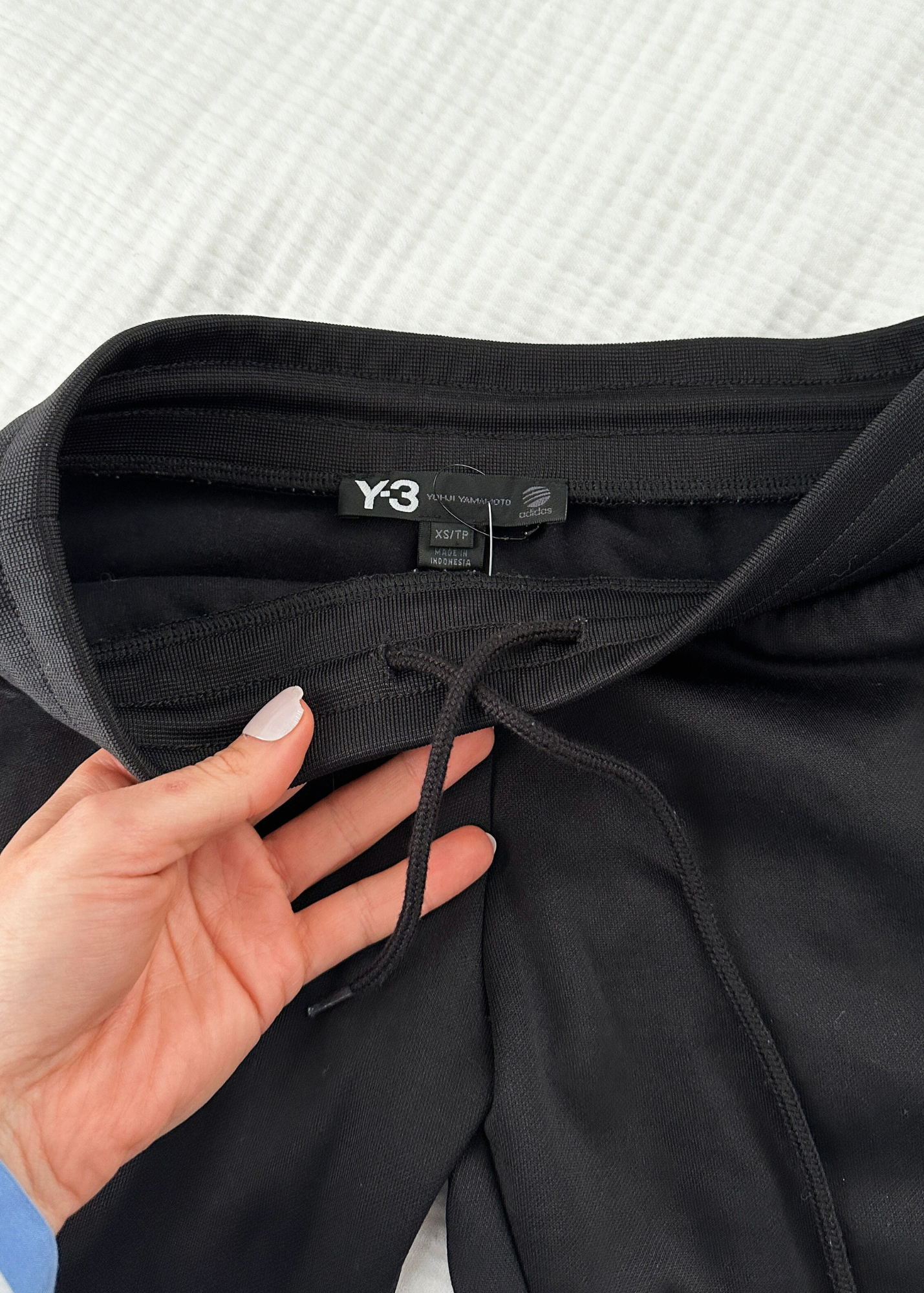 Y-3 x Adidas Solid Black Track Slim Ankle Pants (XS)