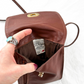 Indigo Leather Handmade Brown Turnlock Crossbody Purse