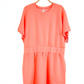 NEW Spanx AirEssentials Cinched " Scuba "T-Shirt Dress in Sunset Peach (1X)