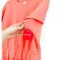 NEW Spanx AirEssentials Cinched " Scuba "T-Shirt Dress in Sunset Peach (1X)