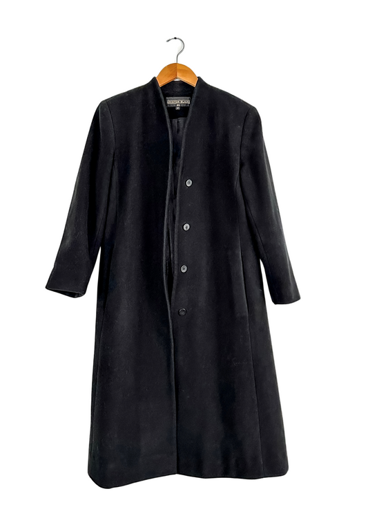 Kristen Blake Timeless Cashmere Blend Black Coat (S or 2/4)