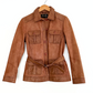 Vintage Scully Light Brown Belted Leather Jacket (S)