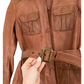 Vintage Scully Light Brown Belted Leather Jacket (S)