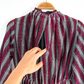 Vintage 70s Magenta and Silver Dancing Queen Maxi Dress (S)