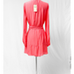 NEW Ramy Brook Reed Long Sleeve Wrap Dress in Petal Coral Pink (XS)
