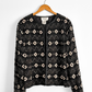 Black Silk Beaded Embroidered Jacket (1X)
