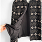 Black Silk Beaded Embroidered Jacket (1X)