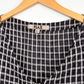 FLAX Black and White Check Linen Flowy V-Neck Sleeveless Top (L)