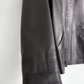 Vintage 00s Black Italian Leather Zip Women's Jacket (L or 10/12)