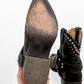 Frye Black Leather Silver Stud Billy Biker Short Western Cowboy Boots (7.5)