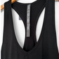 Vuori Black Lux Racerback Drawstring Harem Jogger Jumpsuit (M)