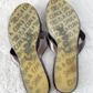 Coach Metallic Pewter Silver Charm Sandals (9.5)