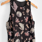 Vintage 90s Sea Side Print Black Maxi Dress (4/6)