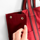 Hermès Bordeaux Red 100% Cotton Heavy Canvas Extra Large Tote Bag