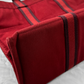 Hermès Bordeaux Red 100% Cotton Heavy Canvas Extra Large Tote Bag