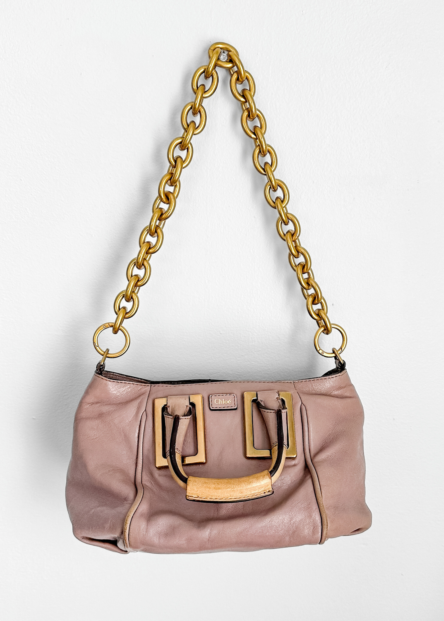 Chloé Ethel Tan Leather Small 2-way Convertible Purse
