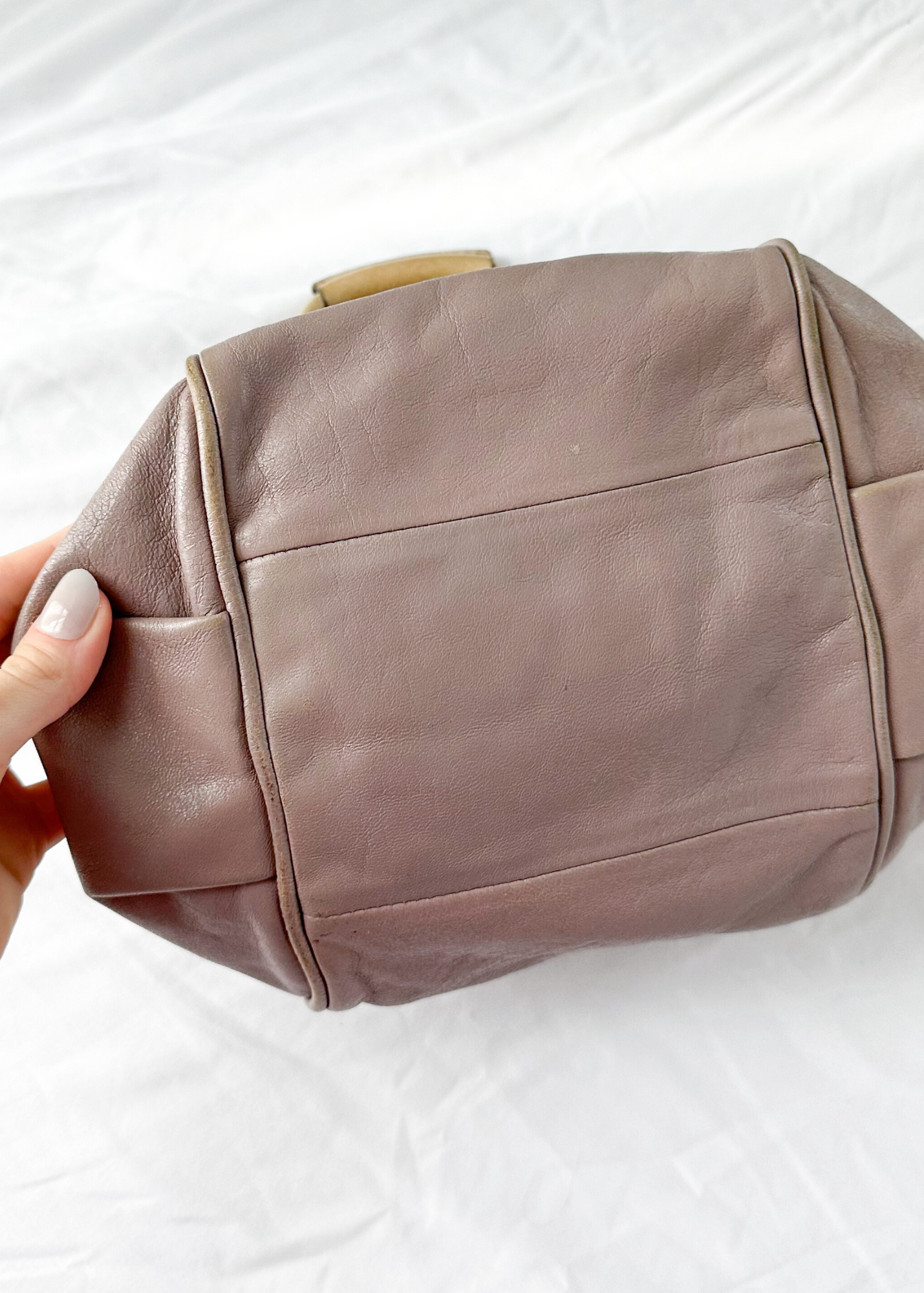 Chloé Ethel Tan Leather Small 2-way Convertible Purse