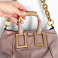 Chloé Ethel Tan Leather Small 2-way Convertible Purse
