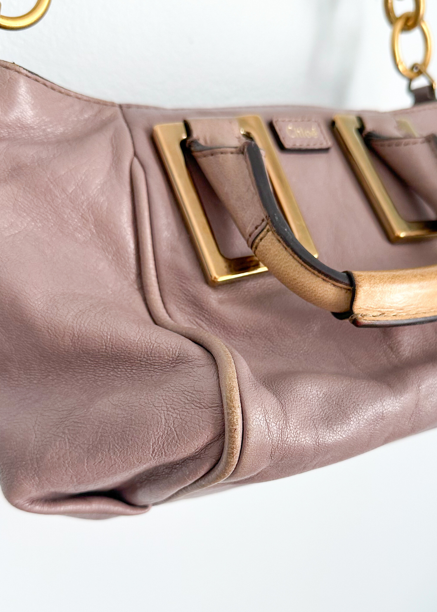 Chloé Ethel Tan Leather Small 2-way Convertible Purse