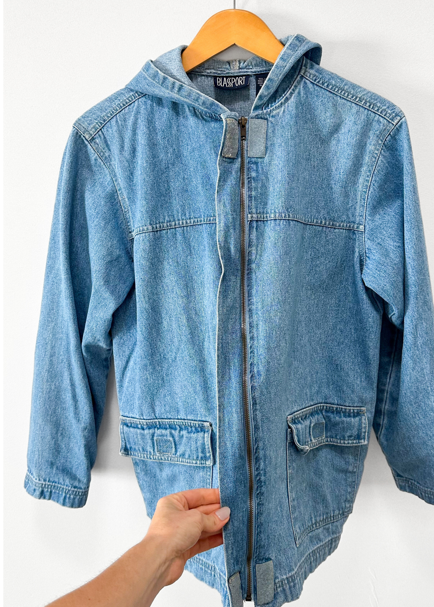 Vintage 90s Blass Sport Denim Chore Jacket (M)