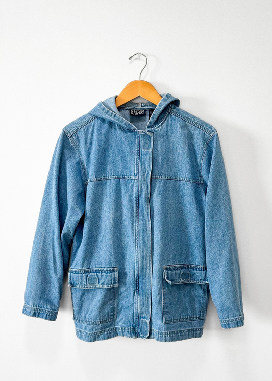 Vintage 90s Blass Sport Denim Chore Jacket (M)