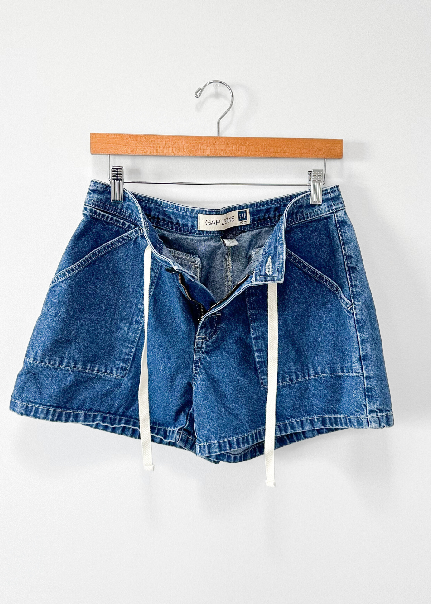 Vintage 00s GAP Denim Drawstring Shorts (10 or M)