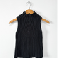 Vintage 00s Black Knit Mock Neck Top (S)